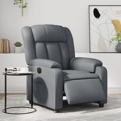 Fauteuil Verstelbaar Elektrisch Kunstleer Grijs Nee Elektrisch verstelbaar