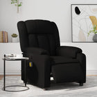 Massage chair adjustable electric faux leather black
