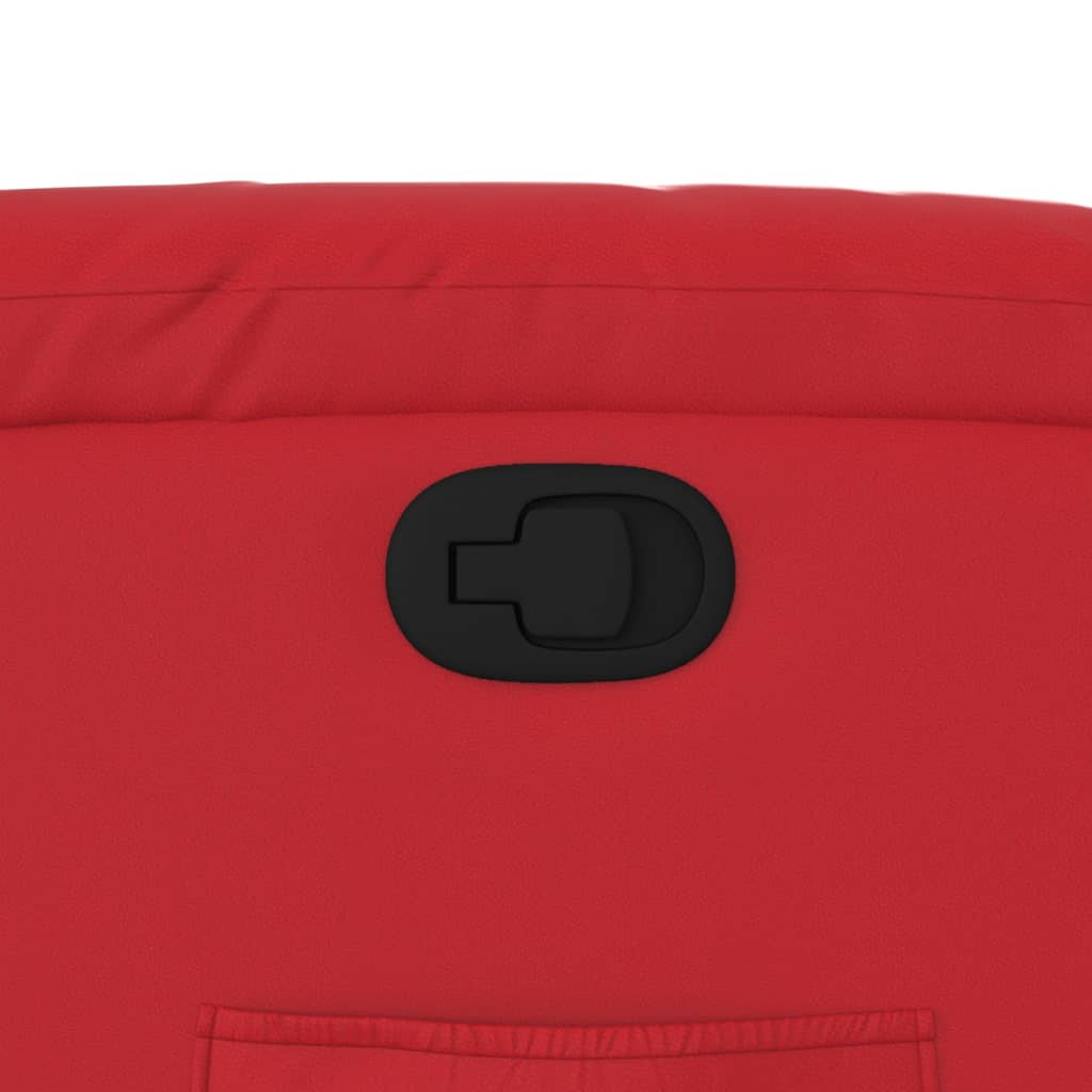 Sta-op-stoel kunstleer rood