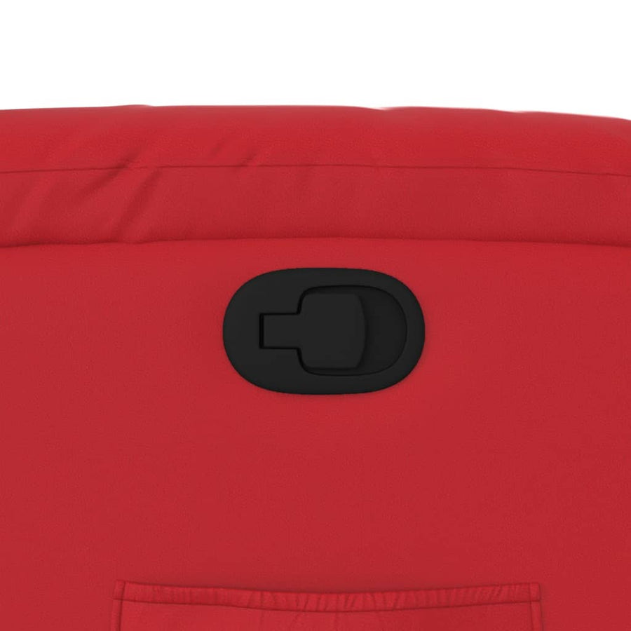 Sta-op-stoel kunstleer rood