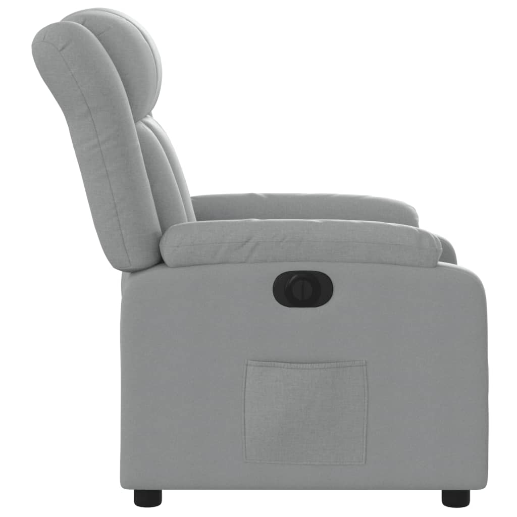 Fauteuil Stof Lichtgrijs Nee Elektrisch verstelbaar