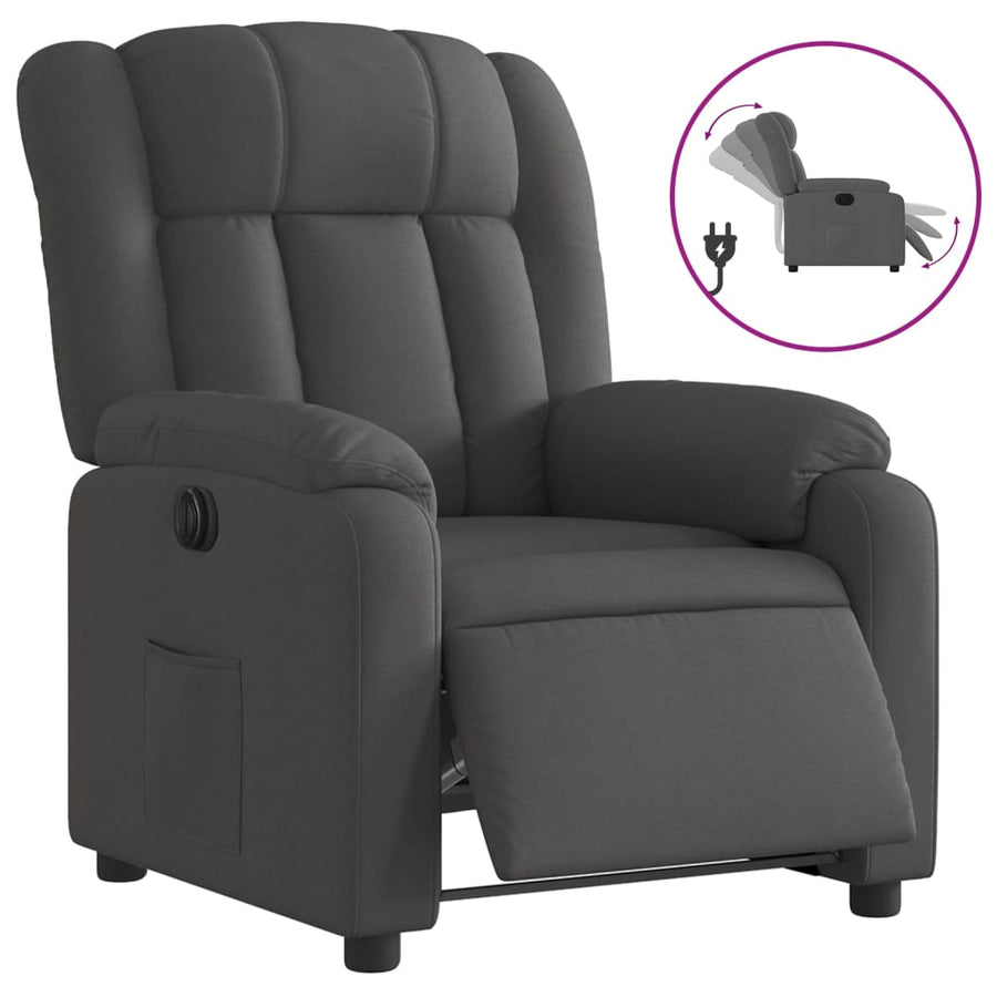 Fauteuil Stof Donkergrijs Nee Elektrisch verstelbaar