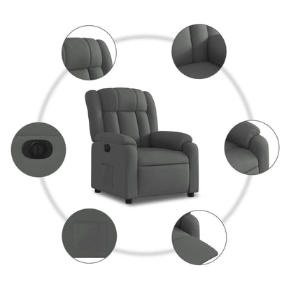 Fauteuil Stof Donkergrijs Nee Elektrisch verstelbaar