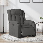 Fauteuil elektrisch verstelbaar stof donkergrijs 78x92x98 cm