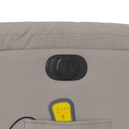 Massagestoel elektrisch verstelbaar stof taupe