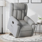 Electric Recliner Chair, Fabric Light Grey