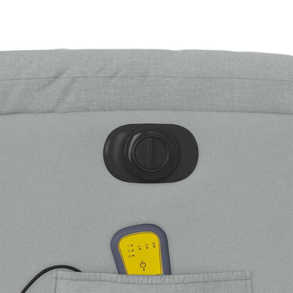 Sta-Op-Massagestoel Stof Lichtgrijs Ja Elektrisch verstelbaar