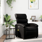 Massagestoel zwart kunstleer