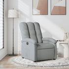 Relaxfauteuil lichtgrijze stof