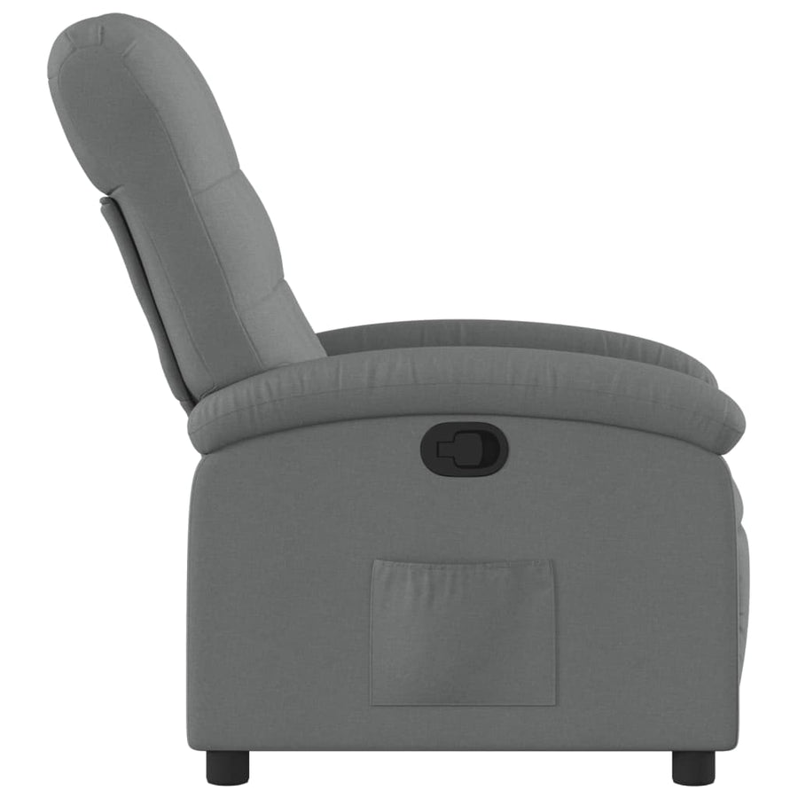 Relaxfauteuil Donkergrijze Stof