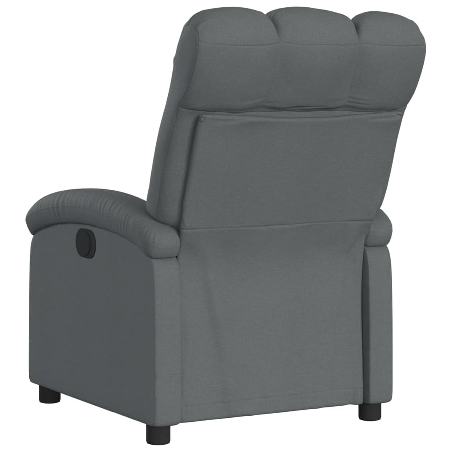 Relaxfauteuil Donkergrijze Stof