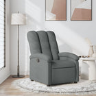 Relaxfauteuil donkergrijs stof
