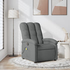 Massage chair in dark gray fabric