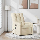 Massagestoel crèmekleurige stof