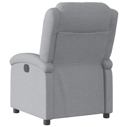 Relaxfauteuil lichtgrijze stof