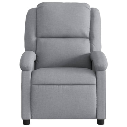 Relaxfauteuil lichtgrijze stof