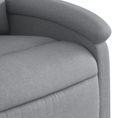 Relaxfauteuil lichtgrijze stof
