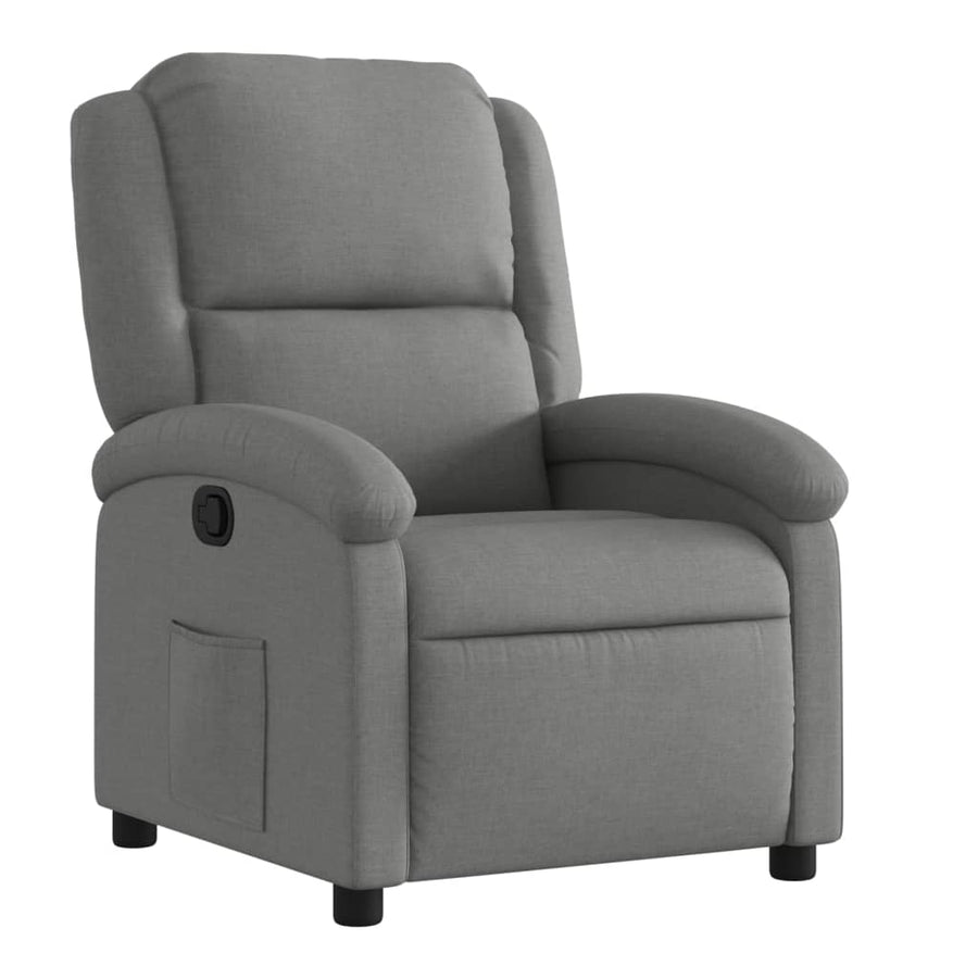 Relaxfauteuil donkergrijze stof