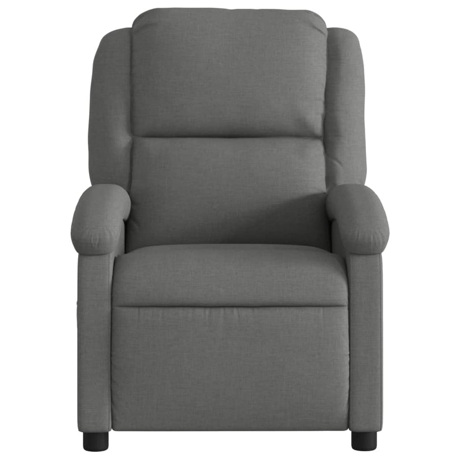 Relaxfauteuil donkergrijze stof