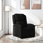 Relaxfauteuil zwarte stof handmatig