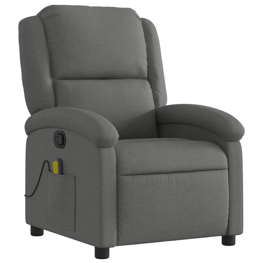 Massagestoel Donkergrijze Stof