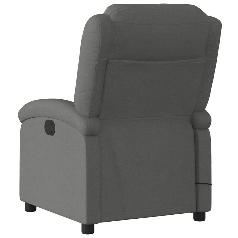 Massagestoel Donkergrijze Stof