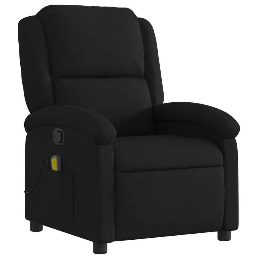 Massagestoel met zwarte stof