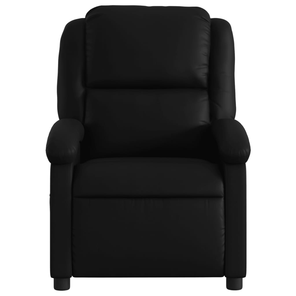 Relaxfauteuil zwart kunstleer