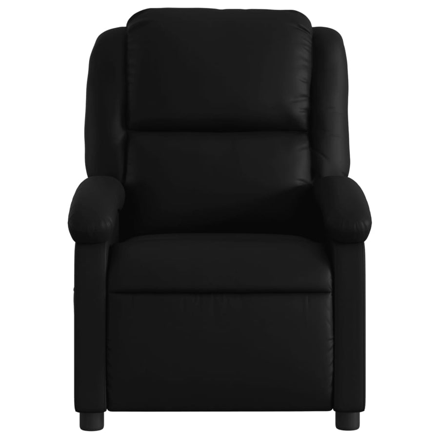 Relaxfauteuil zwart kunstleer