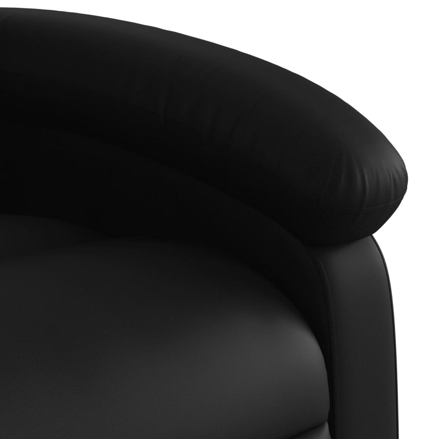 Relaxfauteuil zwart kunstleer