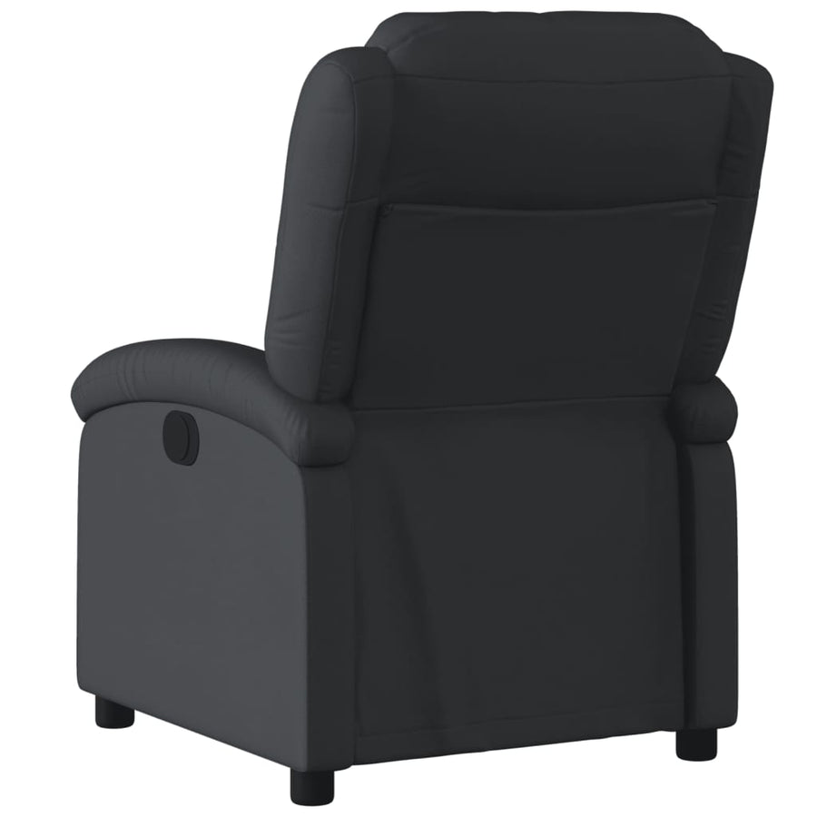 Relaxfauteuil Zwart Echt Leer