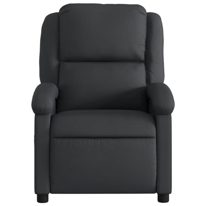 Relaxfauteuil Zwart Echt Leer