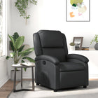 Relaxfauteuil Zwart Echt Leer