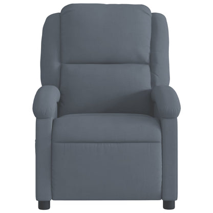Relaxfauteuil Donkergrijs Fluweel