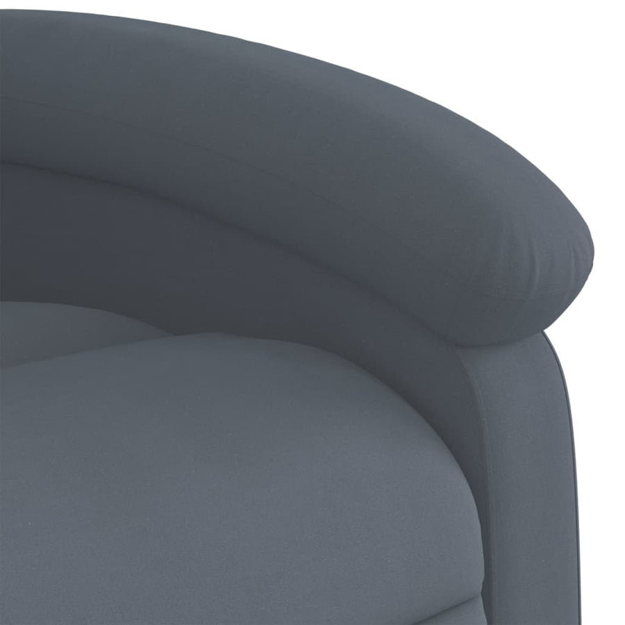 Relaxfauteuil Donkergrijs Fluweel