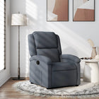 Relaxfauteuil Donkergrijs Fluweel