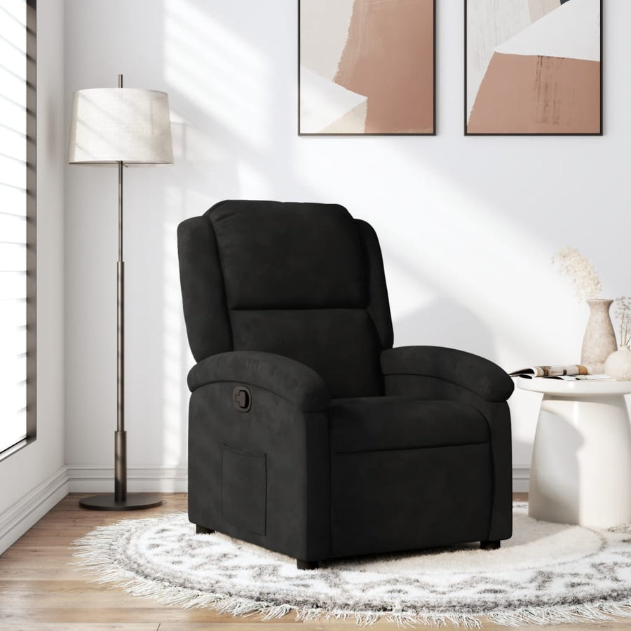 Relaxfauteuil Zwart Fluweel