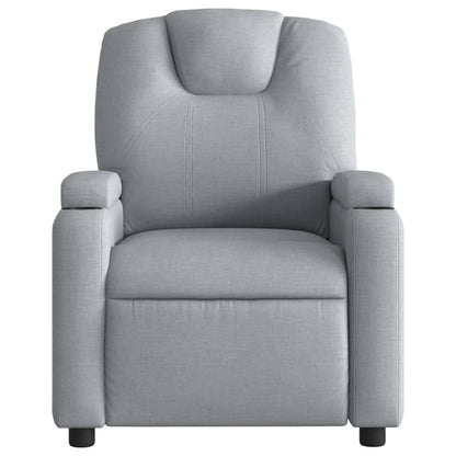 Relaxfauteuil lichtgrijze stof