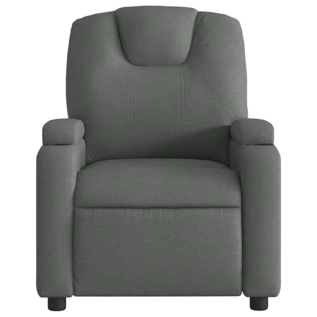 Relaxfauteuil Donkergrijze Stof