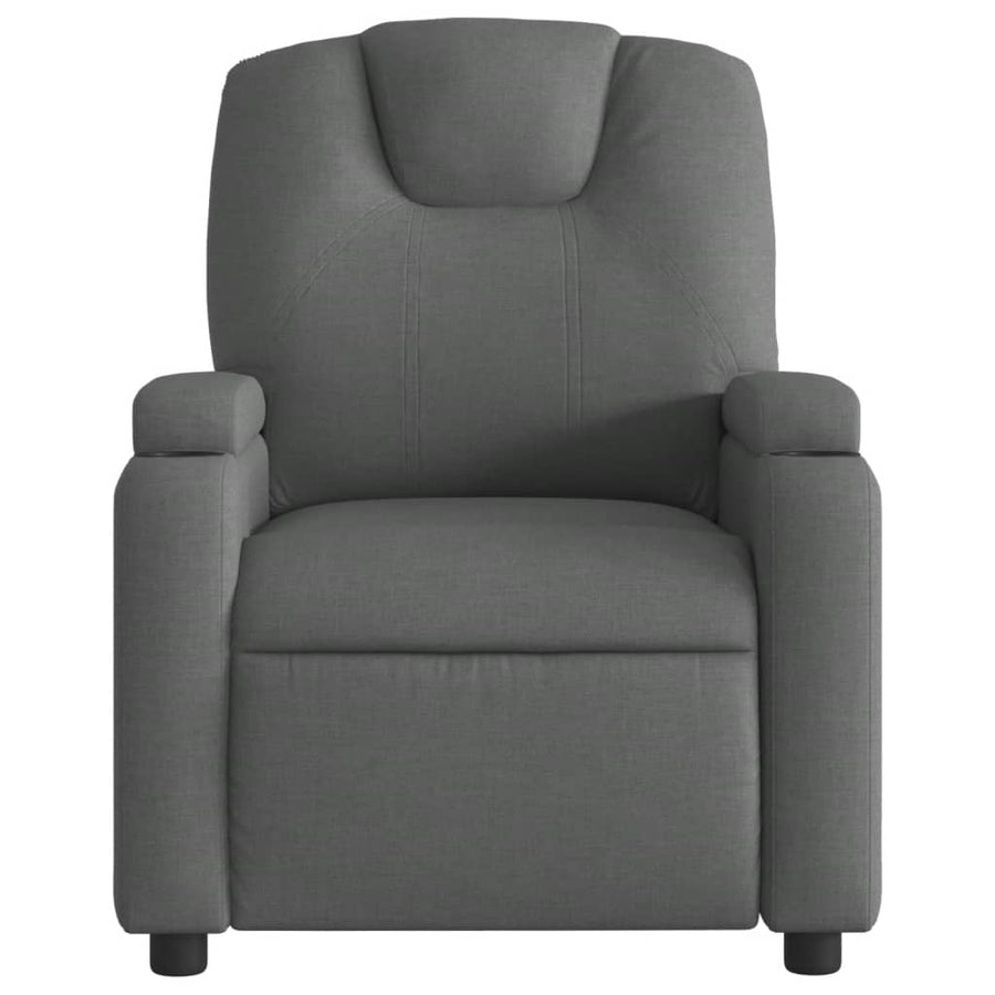 Relaxfauteuil Donkergrijze Stof
