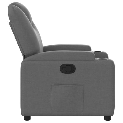 Relaxfauteuil Donkergrijze Stof