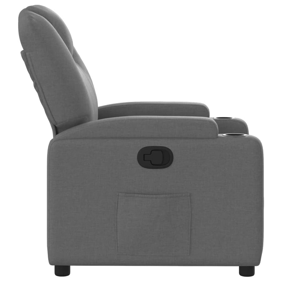Relaxfauteuil Donkergrijze Stof