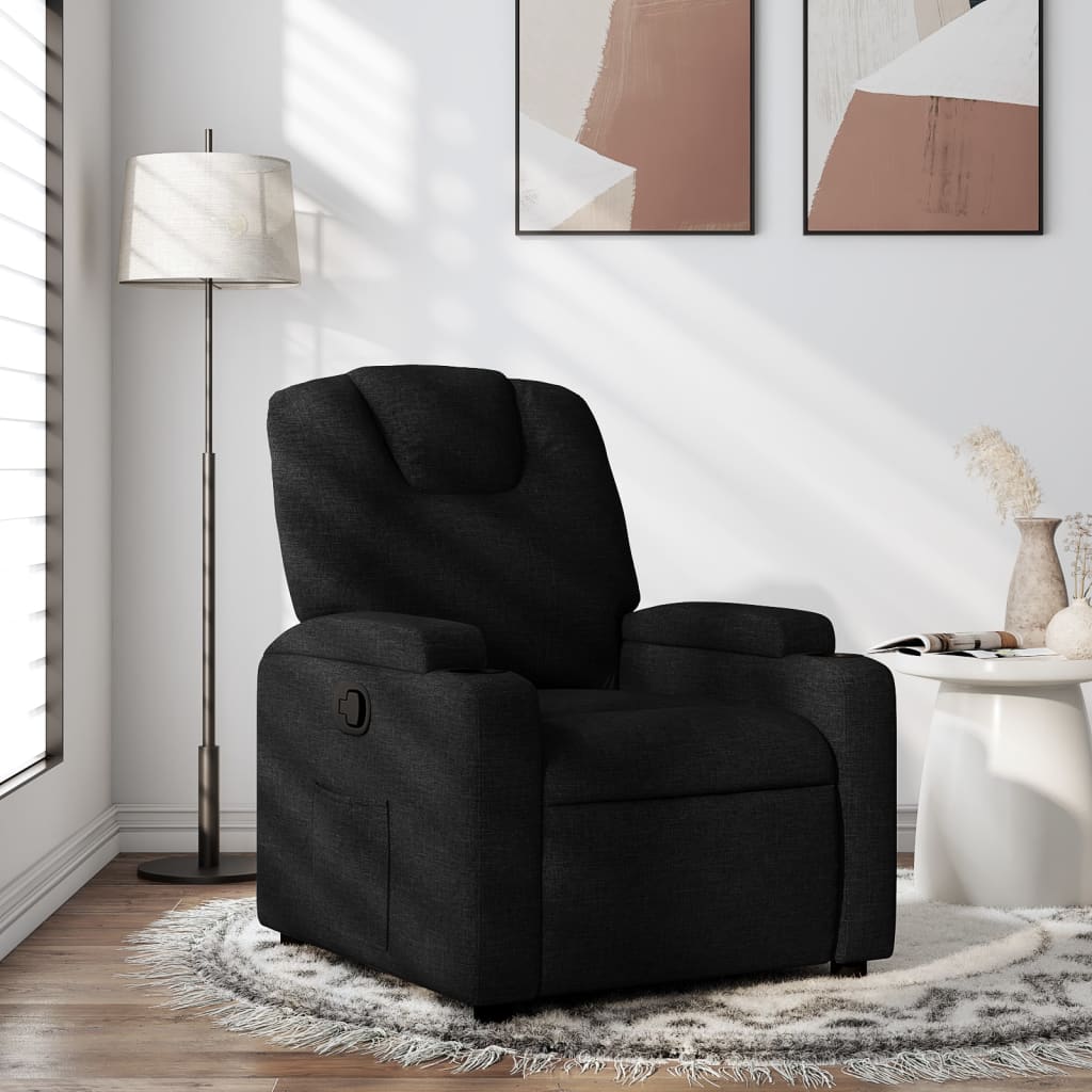 Relaxfauteuil Zwarte Stof