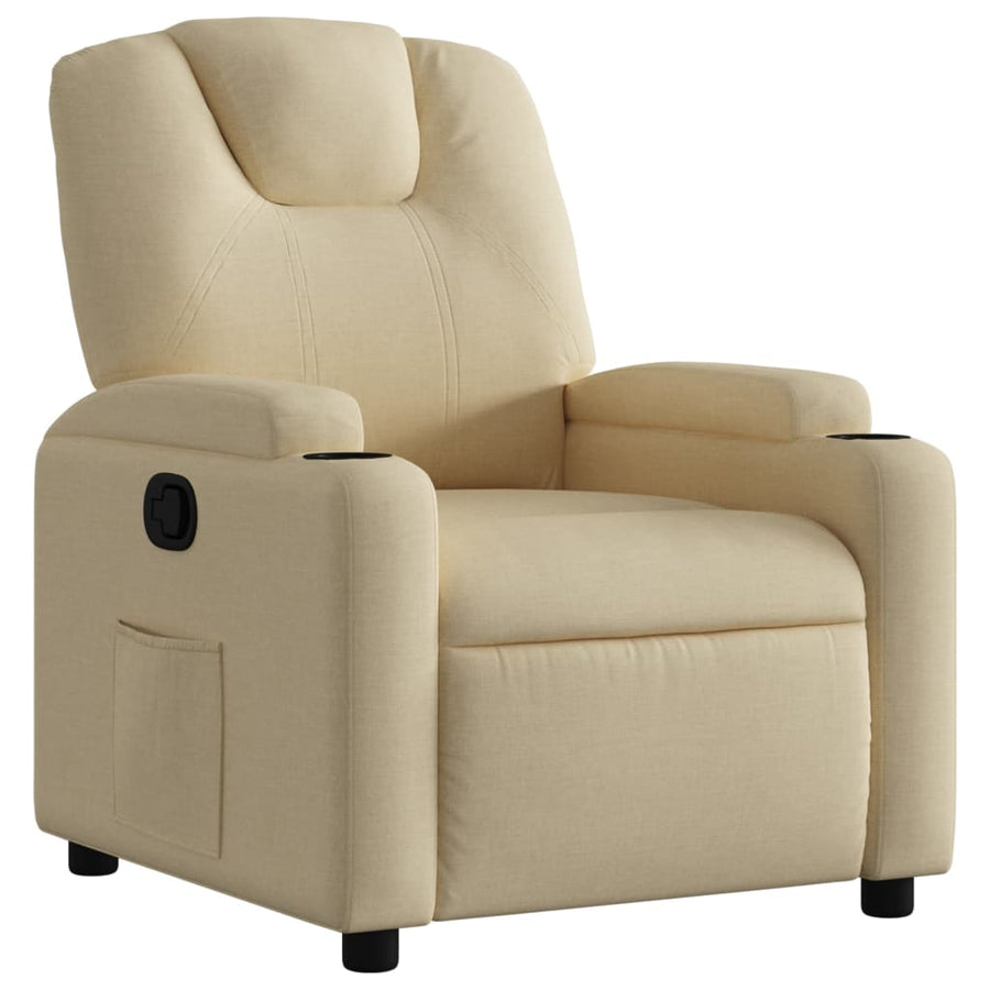 Relaxfauteuil Crème Stof