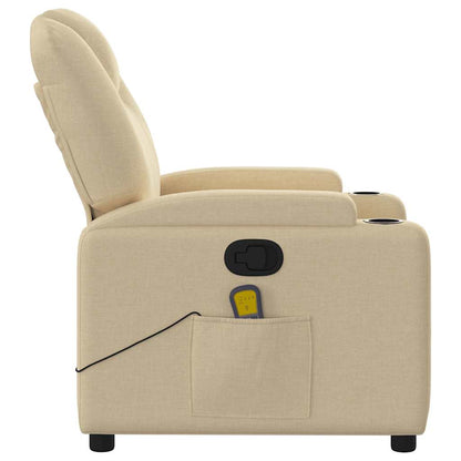 Massagestoel Crème Stof