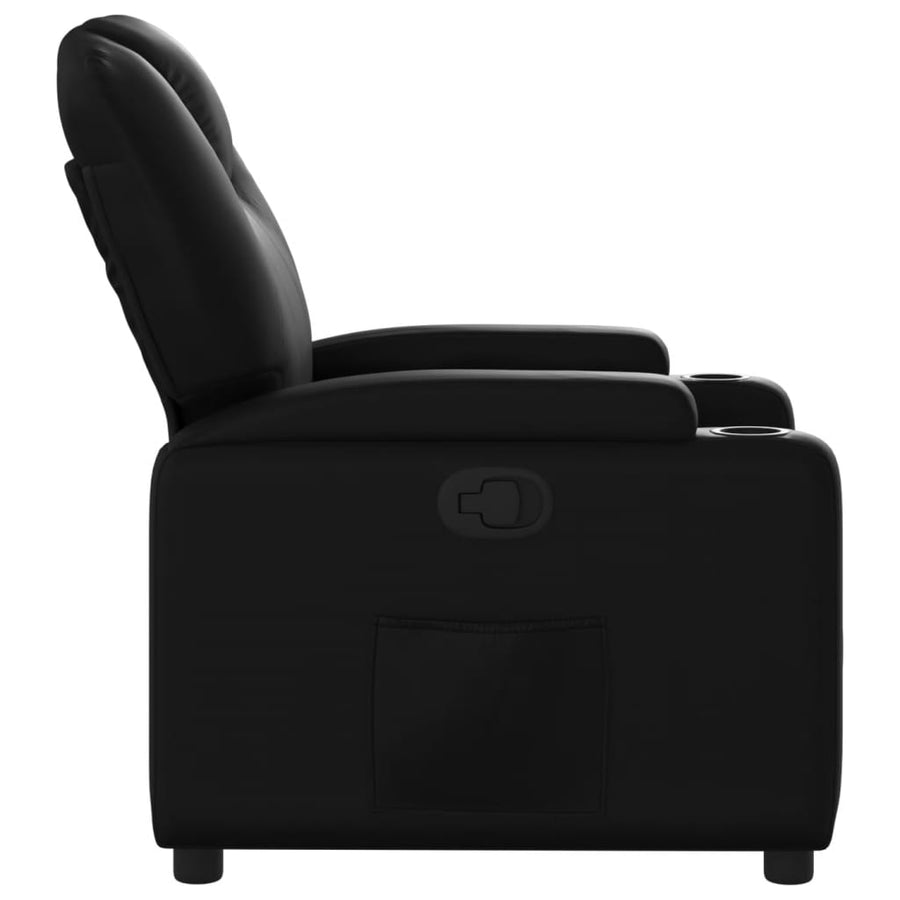 Relaxfauteuil zwart kunstleer