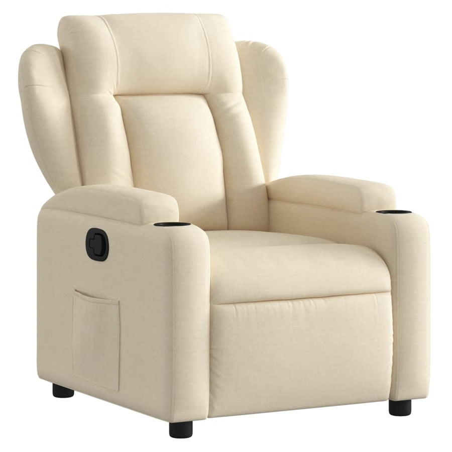 Relaxfauteuil Crème Stof