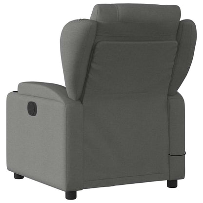 Massagestoel in donkergrijze stof