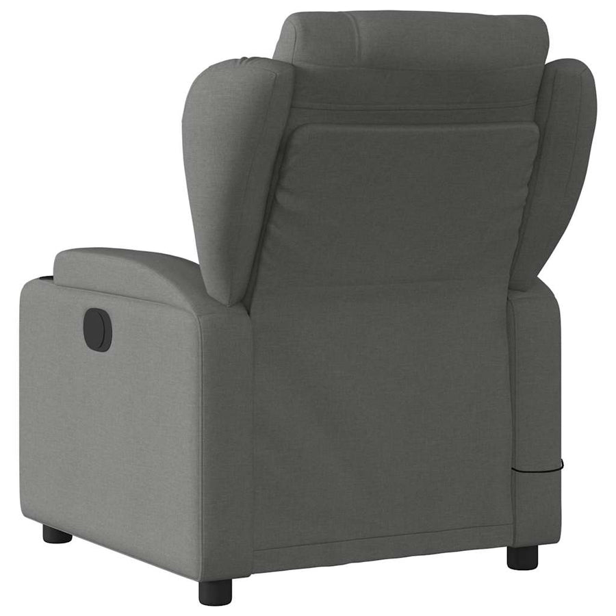 Massagestoel in donkergrijze stof