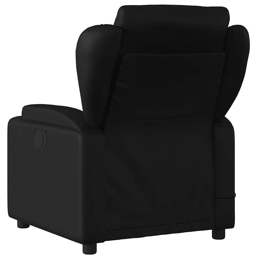Massagestoel van zwart kunstleer